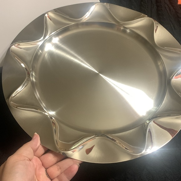 DANSK Origami Stainless Steel Charger / Plate BRAND NEW!!! - Picture 5 of 9